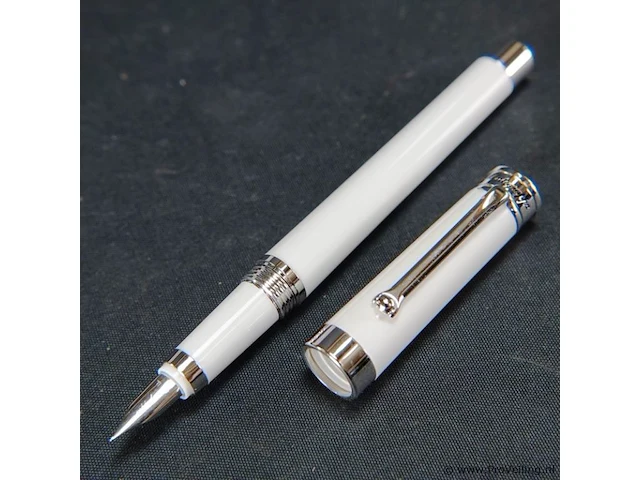 Montegrappa parola white fountain pen f iswotzaw - afbeelding 2 van  5