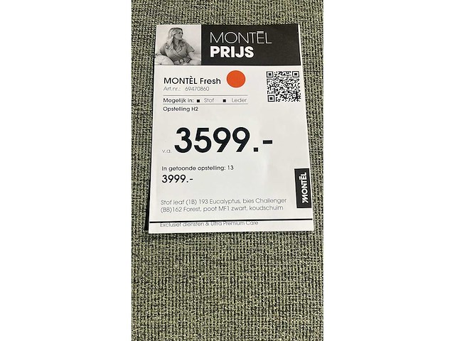 Montel - fresh showroommodel - u - hoekbank - afbeelding 5 van  13