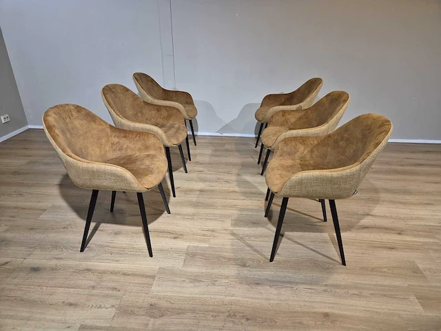 Montel - nora - eetkamerstoelen - nieuw (6x) - afbeelding 1 van  14