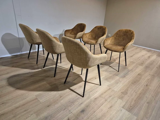 Montel - nora - eetkamerstoelen - nieuw (6x) - afbeelding 3 van  14