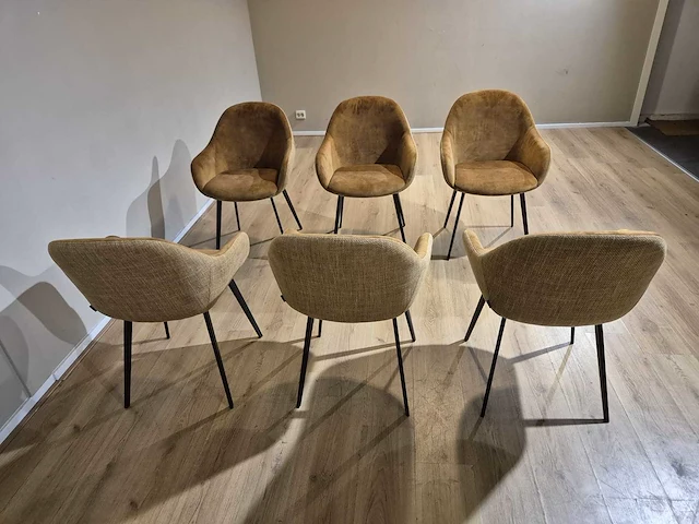 Montel - nora - eetkamerstoelen - nieuw (6x) - afbeelding 4 van  14