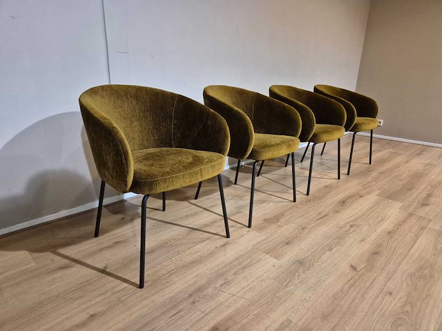 Montel - tune - showroommodel - eetkamerstoelen (4x) - afbeelding 5 van  12