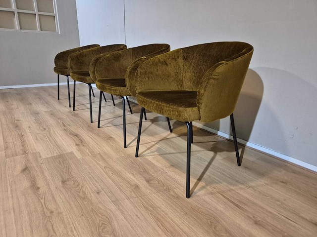 Montel - tune - showroommodel - eetkamerstoelen (4x) - afbeelding 6 van  12