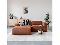 Moos - guus - hoekbank chaise lounge links cognac