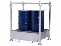 Mop-109 + mop-111 gegalvaniseerde lekbak 440l stapelbaar met topframe - afbeelding 1 van  3