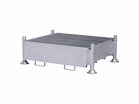 Mop-109 + mop-111 gegalvaniseerde lekbak 440l stapelbaar met topframe - afbeelding 2 van  3