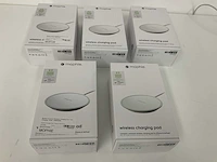 Mophie wireless charging pad fast charge (white) (5x) - afbeelding 1 van  3