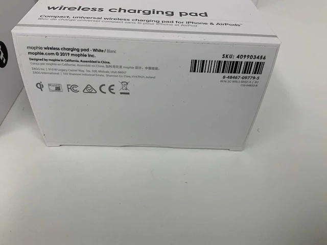 Mophie wireless charging pad fast charge (white) (5x) - afbeelding 2 van  3