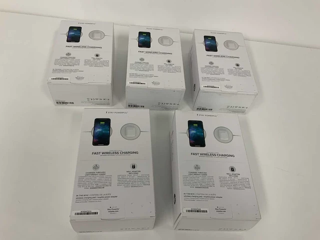 Mophie wireless charging pad fast charge (white) (5x) - afbeelding 2 van  2