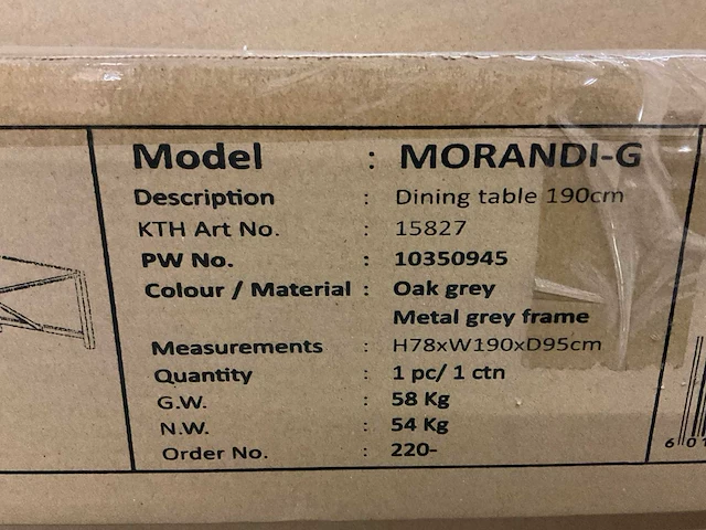 Morandi eetkamertafel - afbeelding 6 van  6