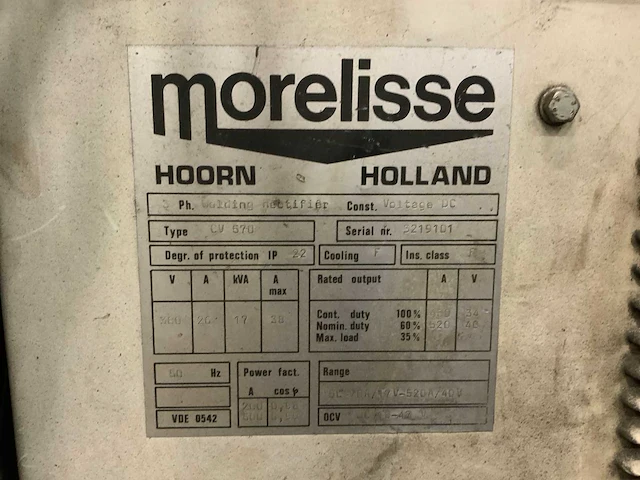 Morelisse cv 570 lasapparaat - afbeelding 9 van  9