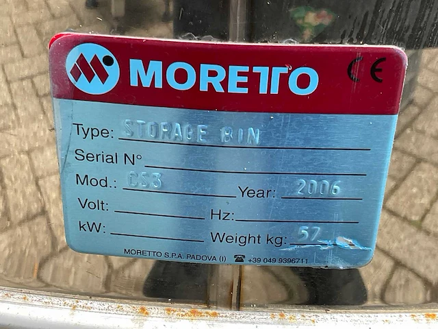 Moretto cs3 granulaat bunker - afbeelding 6 van  6
