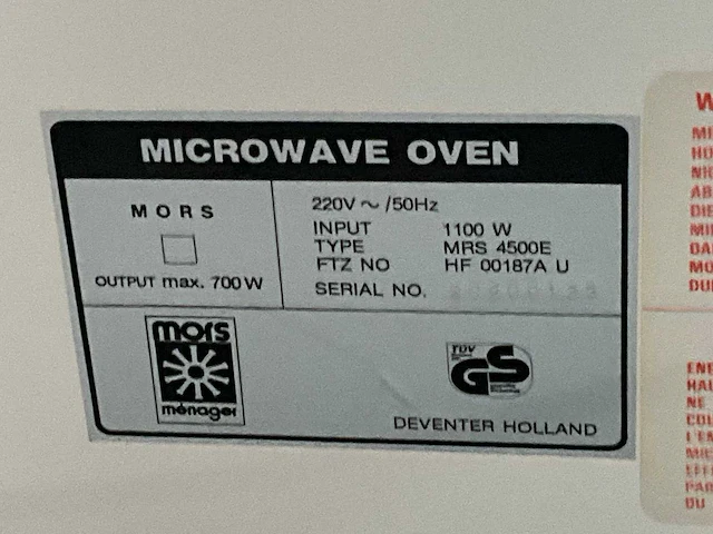Mors mrs 4500 e magnetron - afbeelding 5 van  5