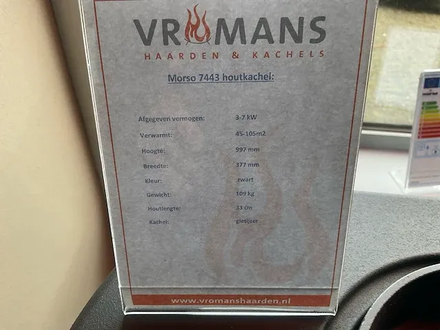 Morso 7443 houtkachel - afbeelding 6 van  6