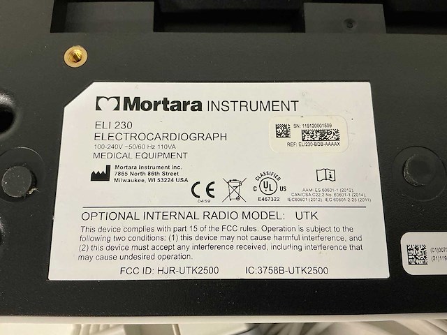 Mortara - eli 230 - ecg machine - afbeelding 5 van  5