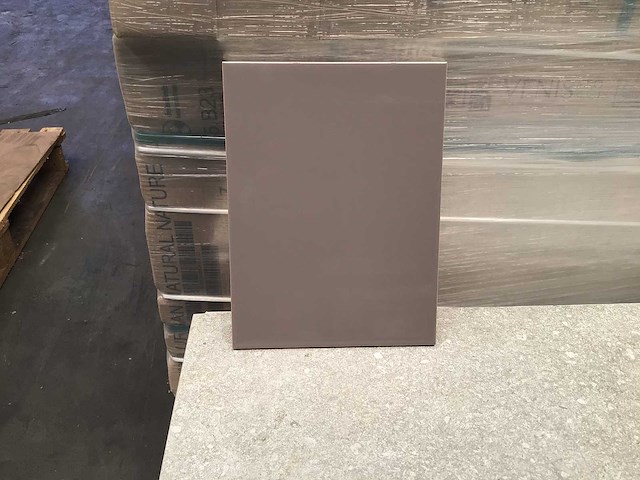 Mosa grijsbruin glans wandtegel 15x20 cm 10 m² - afbeelding 3 van  5
