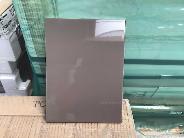 Mosa grijsbruin glans wandtegel 15x20 cm 10 m² - afbeelding 5 van  5