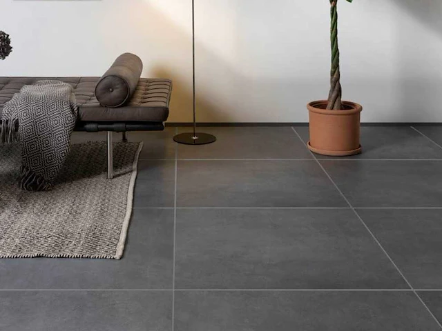 Mosa motto form dark grey mat vloertegel 30x30 cm 43,63 m² - afbeelding 1 van  2