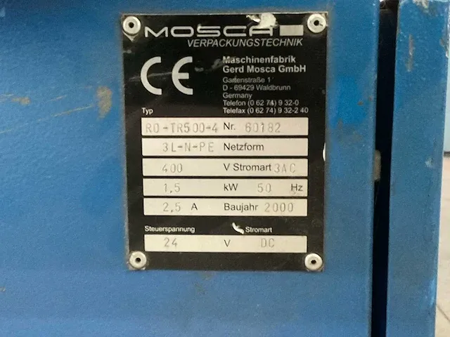 Mosca rp-tr 500-4 omsnoeringslijn - afbeelding 11 van  20