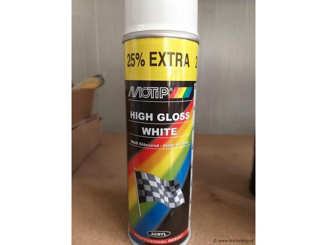 Motip - hoogglans wit - 500 ml - 24 x - afbeelding 1 van  3