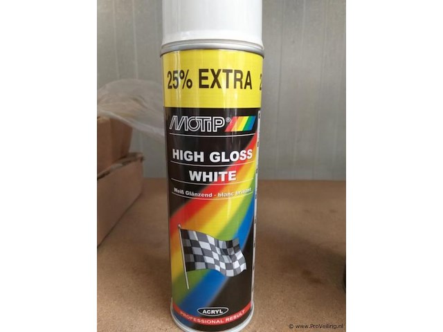 Motip - hoogglans wit - 500 ml - 36 x - afbeelding 1 van  3