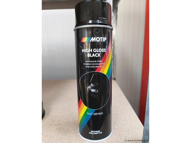 Motip - hoogglans zwart - 500 ml - 30 x - afbeelding 1 van  4