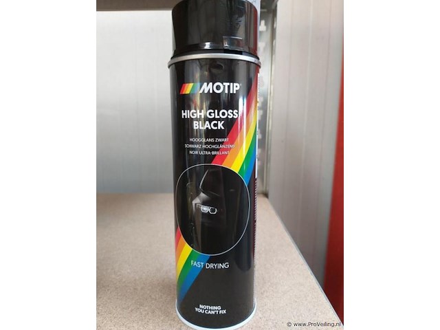 Motip - hoogglans zwart - 500 ml - 30 x - afbeelding 1 van  4