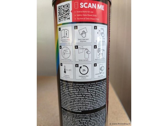 Motip - hoogglans zwart - 500 ml - 30 x - afbeelding 2 van  4