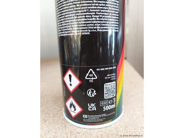 Motip - hoogglans zwart - 500 ml - 30 x - afbeelding 3 van  4