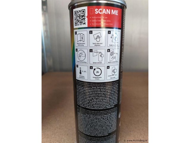 Motip - mat wit - 500 ml - 24 x - afbeelding 2 van  3