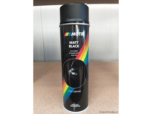 Motip - mat zwart - 500 ml - 24 x - afbeelding 1 van  3