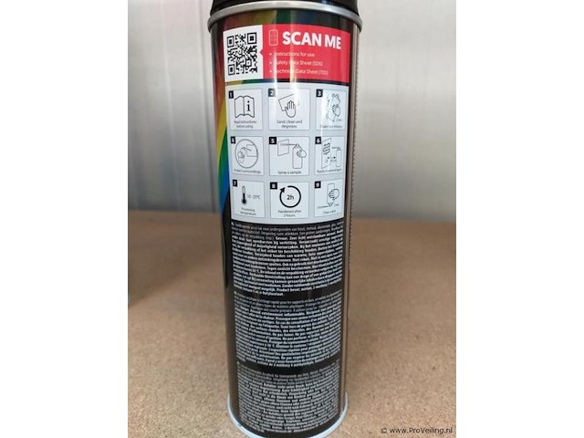 Motip - mat zwart - 500 ml - 24 x - afbeelding 2 van  3