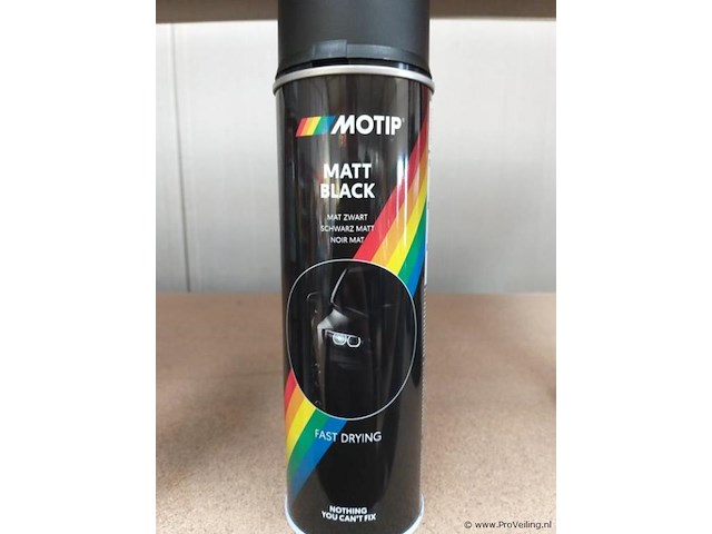 Motip - mat zwart - 500 ml - 36 x - afbeelding 1 van  4