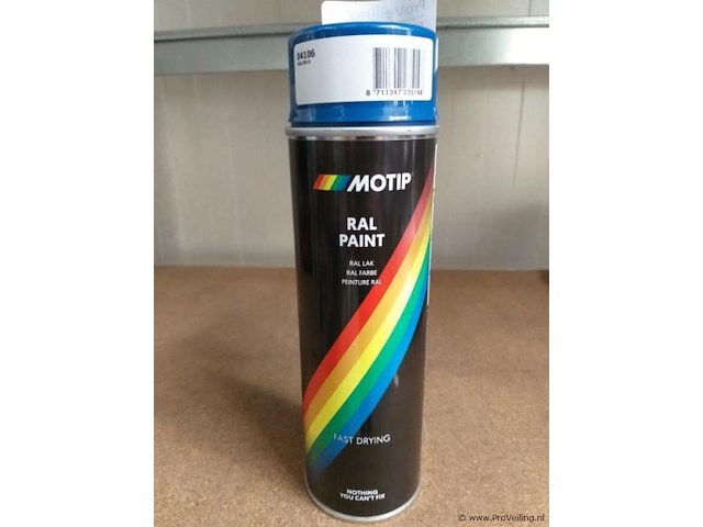 Motip - ral 5010 spuitlak - 500 ml - 24 x - afbeelding 1 van  3