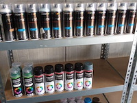 Motip/ colorspray spuitbussen - 400 ml - diverse kleuren - ca. 70 x - afbeelding 1 van  5