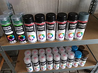 Motip/ colorspray spuitbussen - 400 ml - diverse kleuren - ca. 70 x - afbeelding 4 van  5