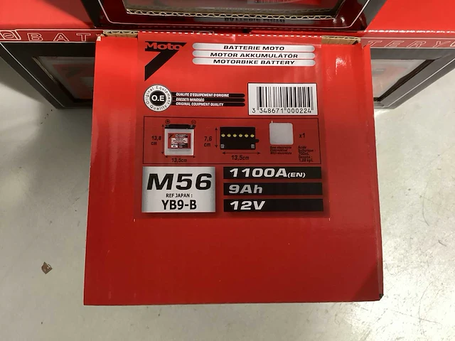 Moto7 m56 motoraccu’s - 9ah 12v (4x) - afbeelding 3 van  3