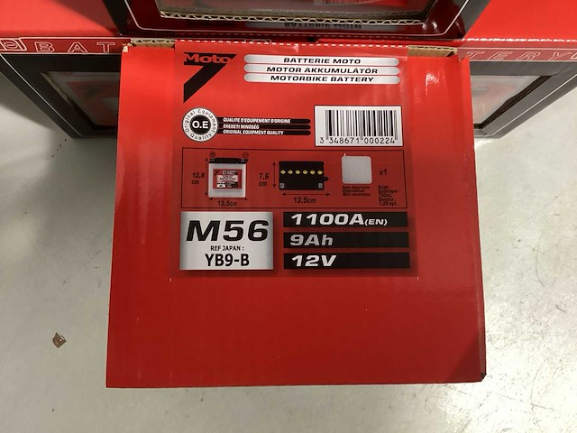 Moto7 m56 motoraccu’s - 9ah 12v (4x) - afbeelding 3 van  3