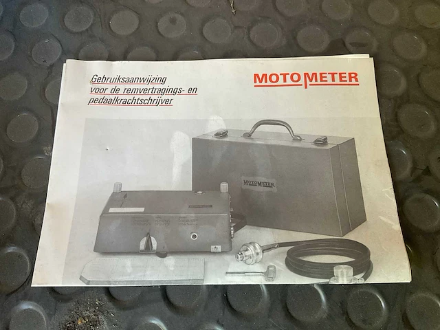Motometer remvertragings- en pedaalkrachtschrijver - afbeelding 7 van  10