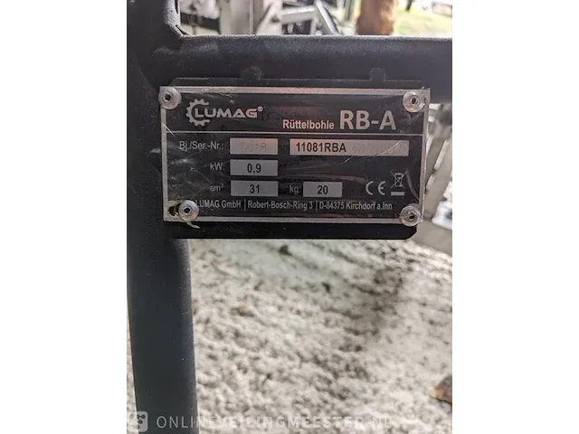 Motor afrijer lumag, rb-a, bouwjaar 2018 - afbeelding 2 van  9