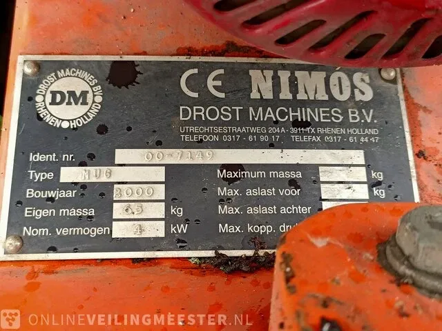 Motor borstel machine l nimos, mug, bouwjaar 2000 - afbeelding 5 van  5