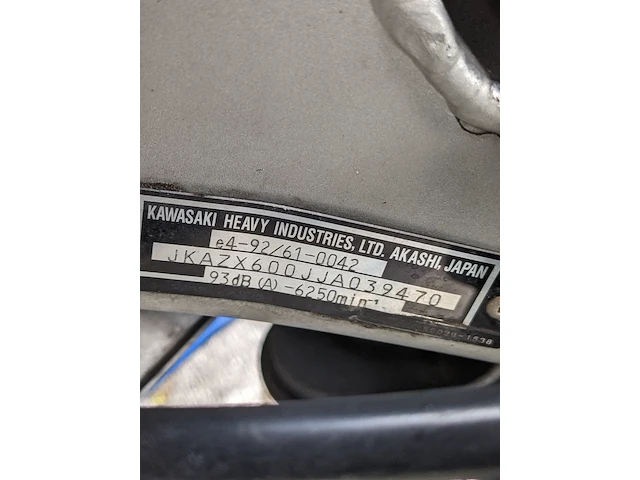 Motor kawasaki, ninja zx-6r, 2002 - afbeelding 60 van  65