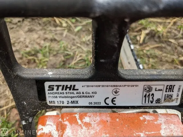 Motor kettingzaag stihl, ms170, bouwjaar 2022 - afbeelding 4 van  6