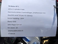 Motor, trmotor, tr125-2 gp1, zwart/goud, 2025 - afbeelding 13 van  20