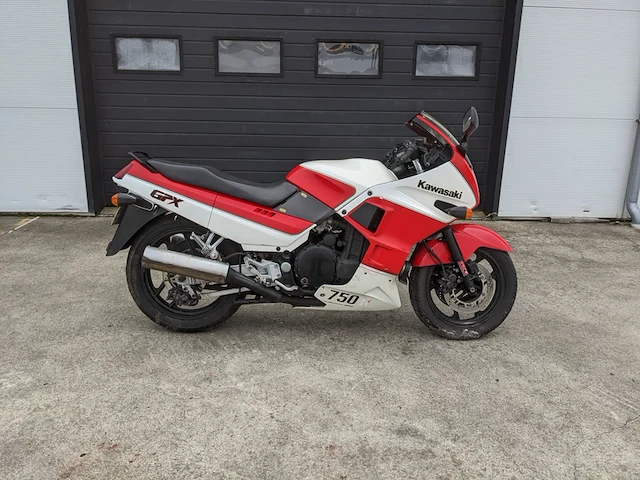 Motorfiets, kawasaki, gpx 750 r, 1987 - afbeelding 63 van  66