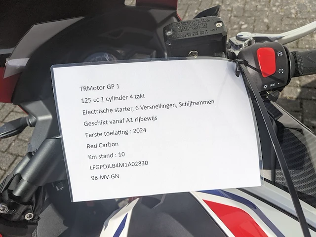 Motorfiets trmotor, tr125-2, bouwjaar 2024 - afbeelding 11 van  36
