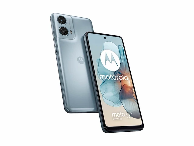 Motorola moto g24 power 8 smartphone dual sim 256gb glacier blue - afbeelding 1 van  6