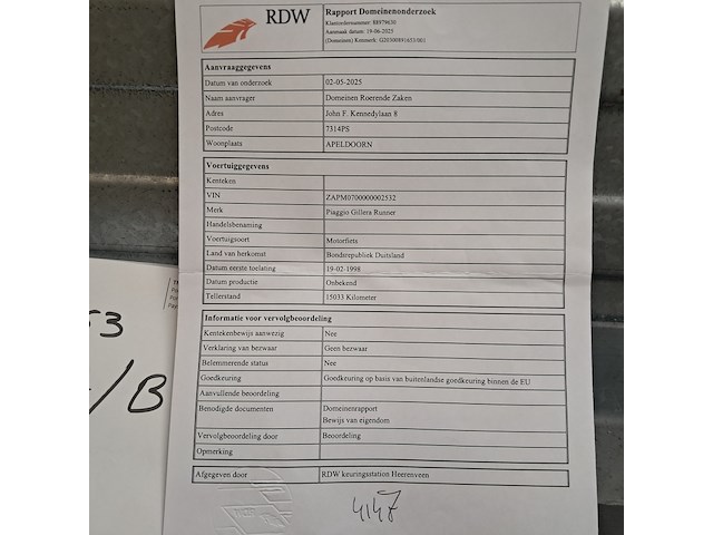 Motorscooter, piaggio, runner 125 fx - afbeelding 31 van  37
