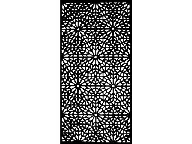 Moucharabiya composiet terrasscherm 180x90 cm (2x) - afbeelding 1 van  2