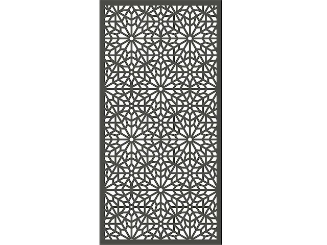 Moucharabiya terrascherm zwart houtcomposiet – 180x90 cm (3x) - afbeelding 1 van  2